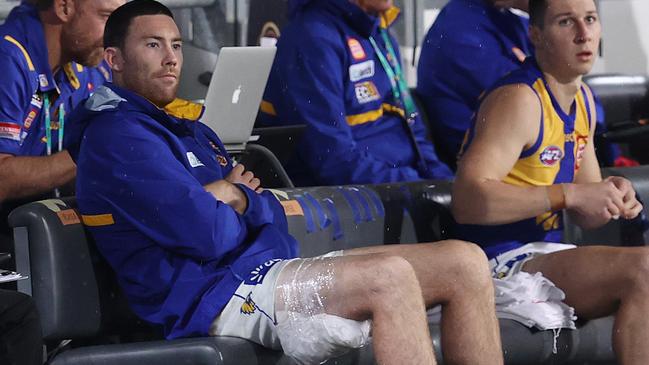 Jeremy McGovern injured his hamstring on September 10 Pic: Michael Klein