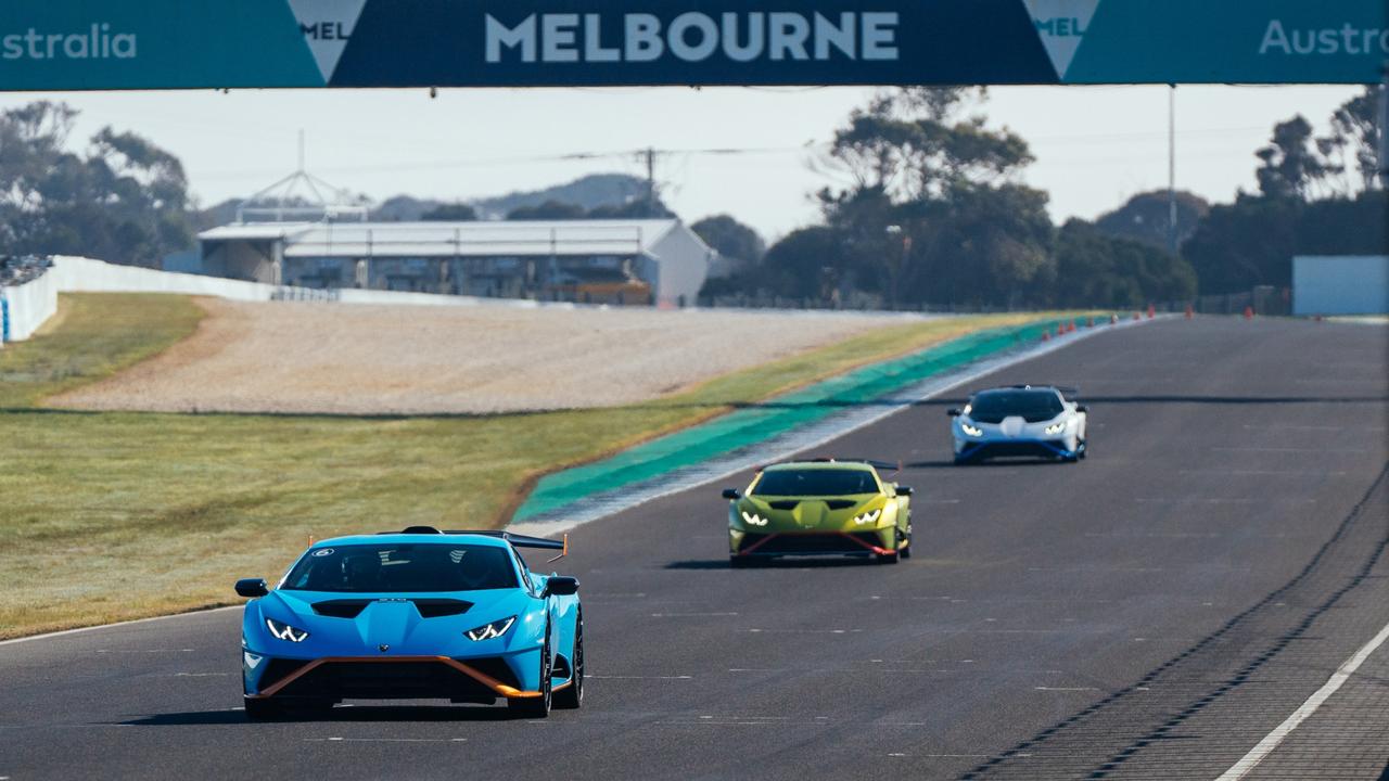 Lamborghini’s Huracan STO is at home on track.