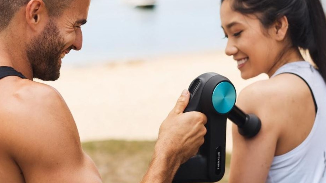 Reaching 60 per cent deeper into muscles than the average massager, Therabody’s range of massage devices are the most impressive on the market right now. Image: Theragun via Facebook.