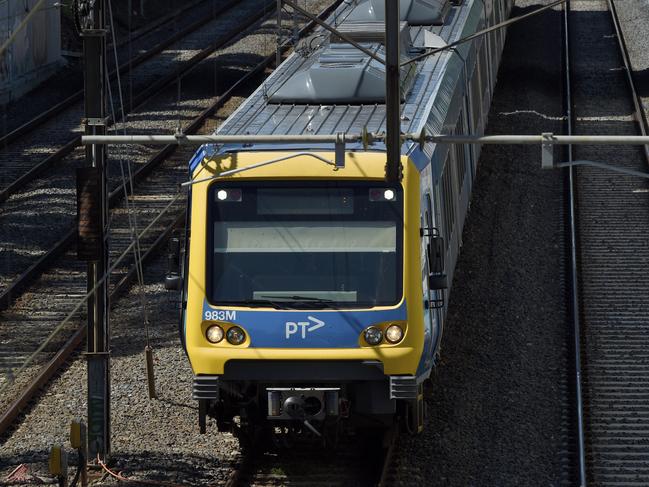 MELBOURNE, AUSTRALIA - NewsWire Photos APRIL 01, 2021: STOCK IMAGE: A suburban passenger train running between Burnley and East Richmond railway stations in Melbourne. Picture: NCA NewsWire / Andrew Henshaw