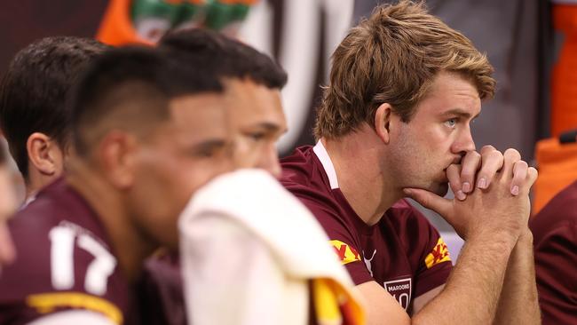 Christian Welch had to watch most of the game from the bench.