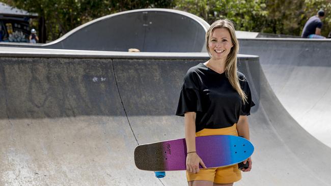 Gold Coast founded Skate Connection has been included in the first Remarkable Retailers report, a collaboration between Vend and the National Retail Association. Pictured is Skate Connection co-founder Shelley Hedley. Picture: Jerad Williams