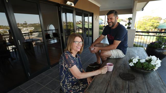 John and Paula Lisignoli at their family home in Norman park in Brisbane's inner east. Picture: Lyndon Mechielsen/The Australian