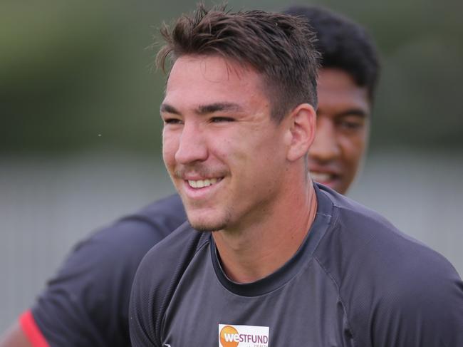 St George Illawarra NRL player Reece Robson at training. Picture supplied by St George Illawarra