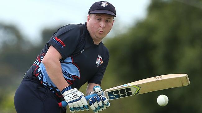 GDCA: Jayden Schwarze in action for Diggers Rest Bulla. Picture: Hamish Blair