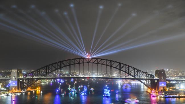 The Sydney Harbour will be fenced off for ticket holders only this New Year’s Eve for a celebration unlike any other. Picture: Lukas Coch/AAP for City of Sydney