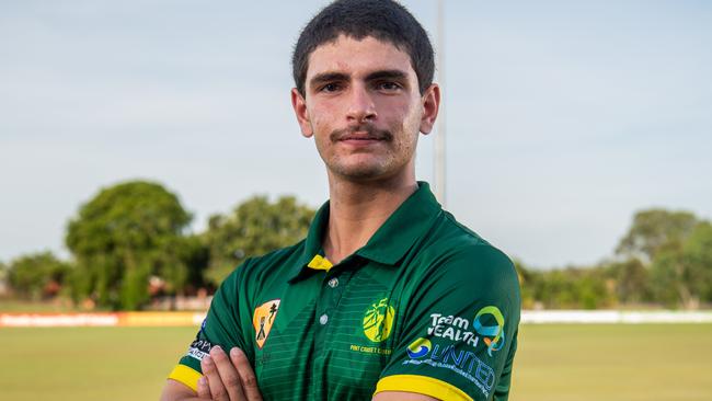 Farzan Chowna from Pint ahead of the 2024 Darwin & Districts Cricket Competition. Picture: Pema Tamang Pakhrin