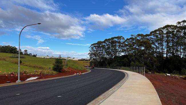 The extension of Oliver Ave in Goonellabah as part of the joint local, state and federal Employment Lands project.