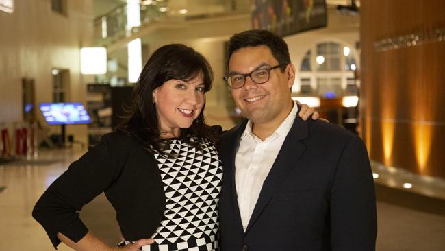 Kristen Anderson-Lopez and Robert Lopez.