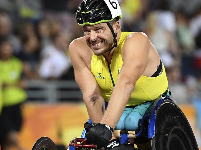 Kurt Fearnley after he came second in the T54 1500m final on Tuesday night.