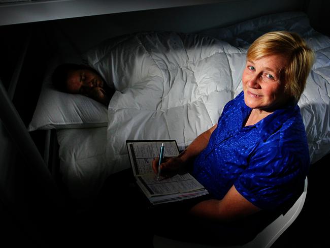 Professor of Psychology Dorothy Bruck at a sleep centre.