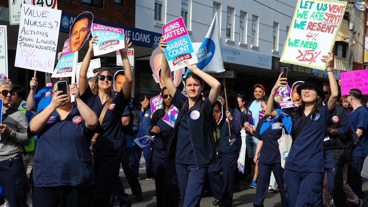 Nurses and midwives will strike for 24-hours across NSW next week. Picture: NewsWire / Gaye Gerard