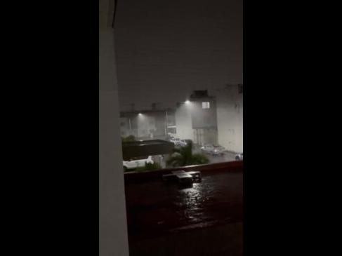 Stormy Conditions as Hurricane Beryl Hits Mexico