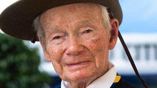 World War II veteran William Wallace Mervyn Bruce has died, aged 106. Picture: Isaac Regional Council