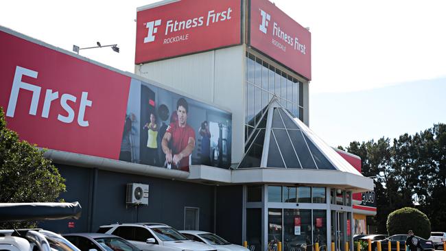 People going to exercise at Fitness First Rockdale. Picture: Adam Yip