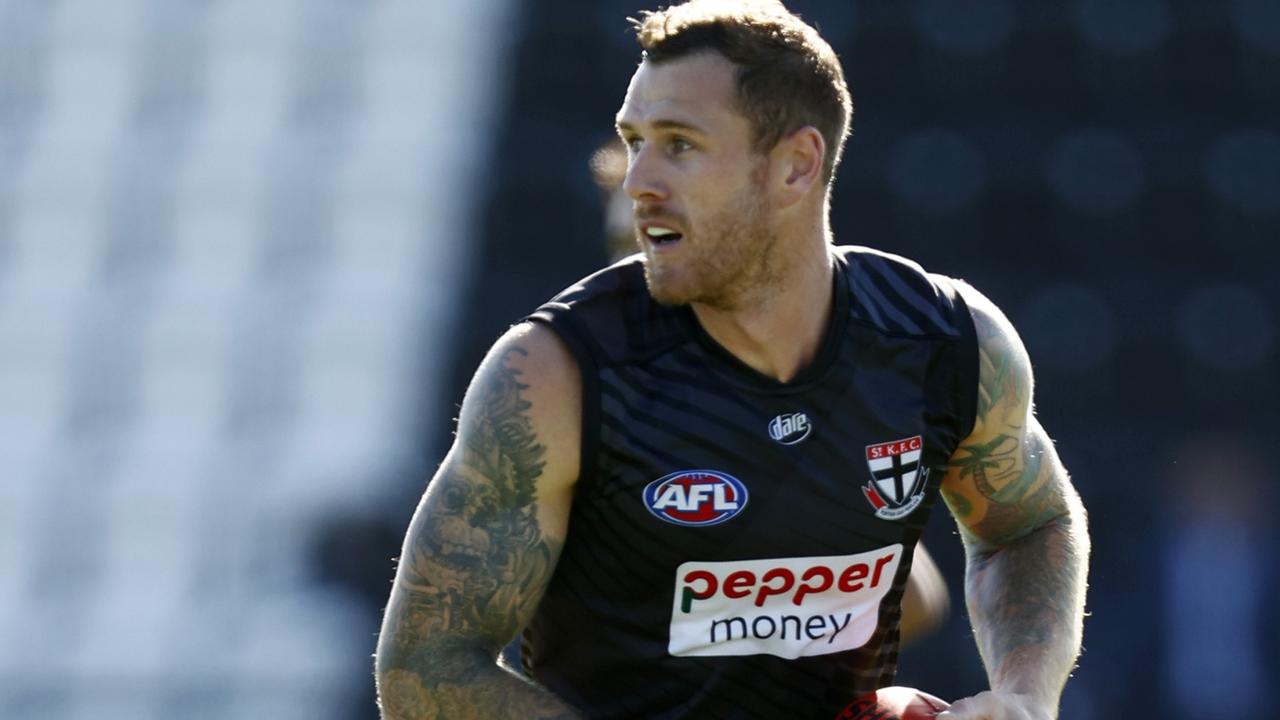 Tim Membrey spent some time down back during the intra-club. Picture: Getty Images