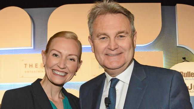 Annaliese Battista and Bernard Salt at Future Gold Coast lunch Picture: Regina King