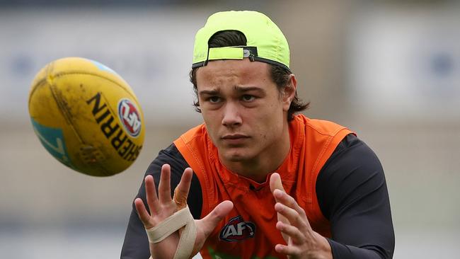 Father-son pick Jack Silvagni’s younger brother Ben will be available for the 2018 draft. Picture: Wayne Ludbey