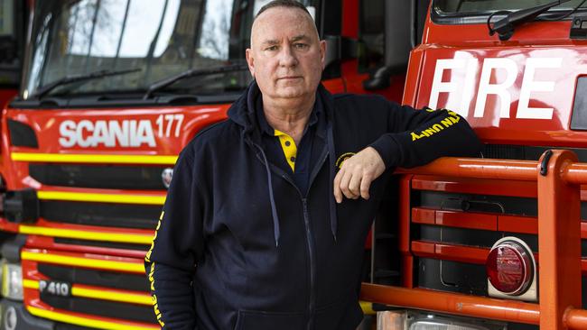 United Firefighters Union chief Peter Marshall. Picture: Aaron Francis