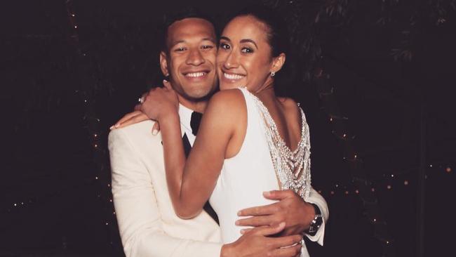 Israel Folau’s wife Maria has also been dragged into the fight by showing support for her husband. Picture: Instagram