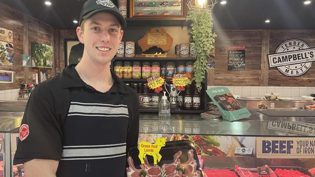 Granville TAFE student Nathan Higgs loves training to be a butcher.