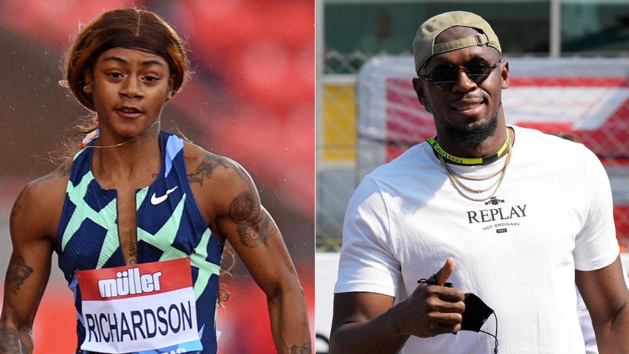 Sha’Carri Richardson and Usain Bolt