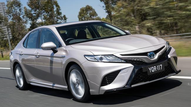 The hybrid version of the Toyota Camry is also popular. Picture: Supplied.