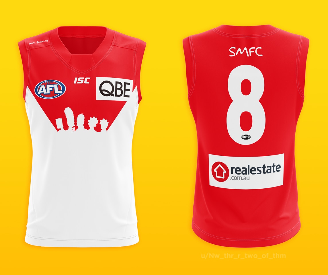 Afl simpsons sale jersey