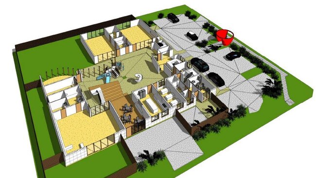 The birds eye view of the proposed South Mackay Kool Beanz Academy. Picture: Kool Beanz Academy