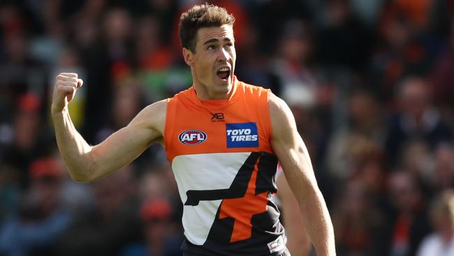 Jeremy Cameron has kicked 30 goals in the opening season rounds of 2019. Picture: Mark Metcalfe/AFL Photos/Getty Images. 