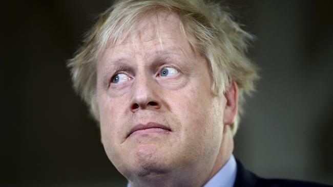 Britain's Prime Minister Boris Johnson has had to dial down the headline-grabbing antics. Picture: AP