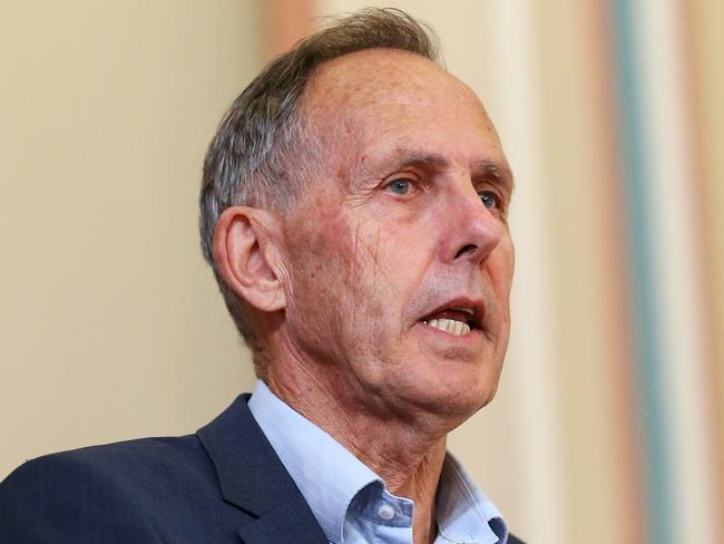 Bob Brown who was one of the speakers. Wilderness forum at the Hobart Town Hall to discuss the possibility of Tasmanian wilderness being opened up for commercial use.