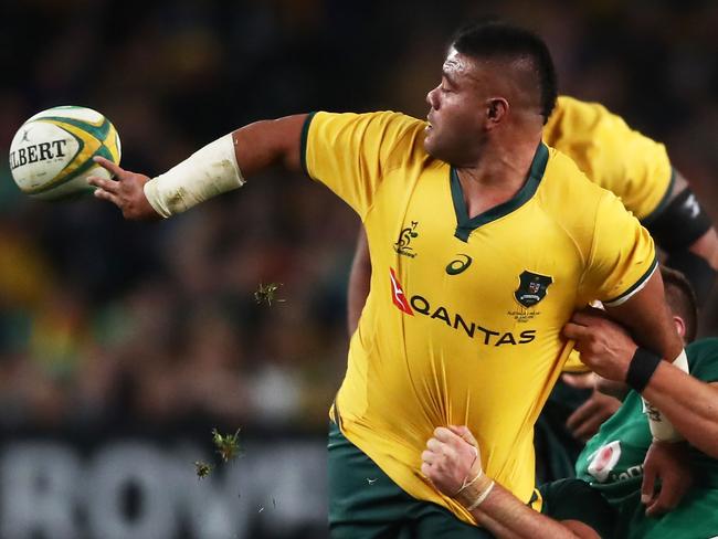 Waratahs and Wallabies star Tolu Latu copped a two-match suspension following his drink driving incident but is back in the Waratahs squad to face the Brumbies. Picture: Getty Images