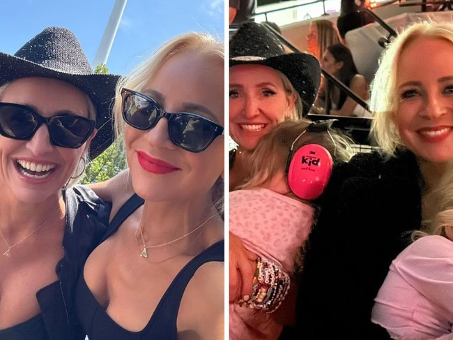 Carrie Bickmore attends Taylor Swift's concert in Melbourne.