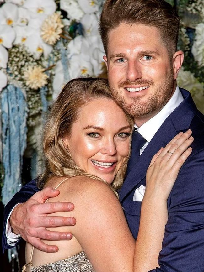 Married At First Sight couple Bryce Ruthven and Melissa Rawson. Picture: Channel 9