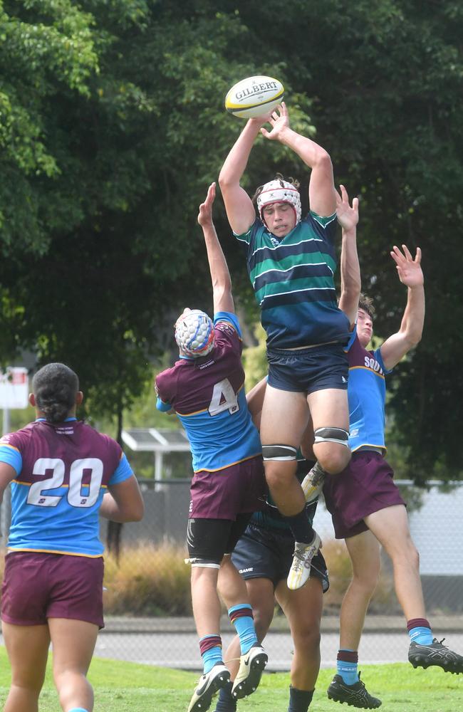 QLD Rugby Union State Championships (17-18 years boys) at the Townsville Sports Precinct. Friday May 23. South Coast against Metro North. Picture: Evan Morgan