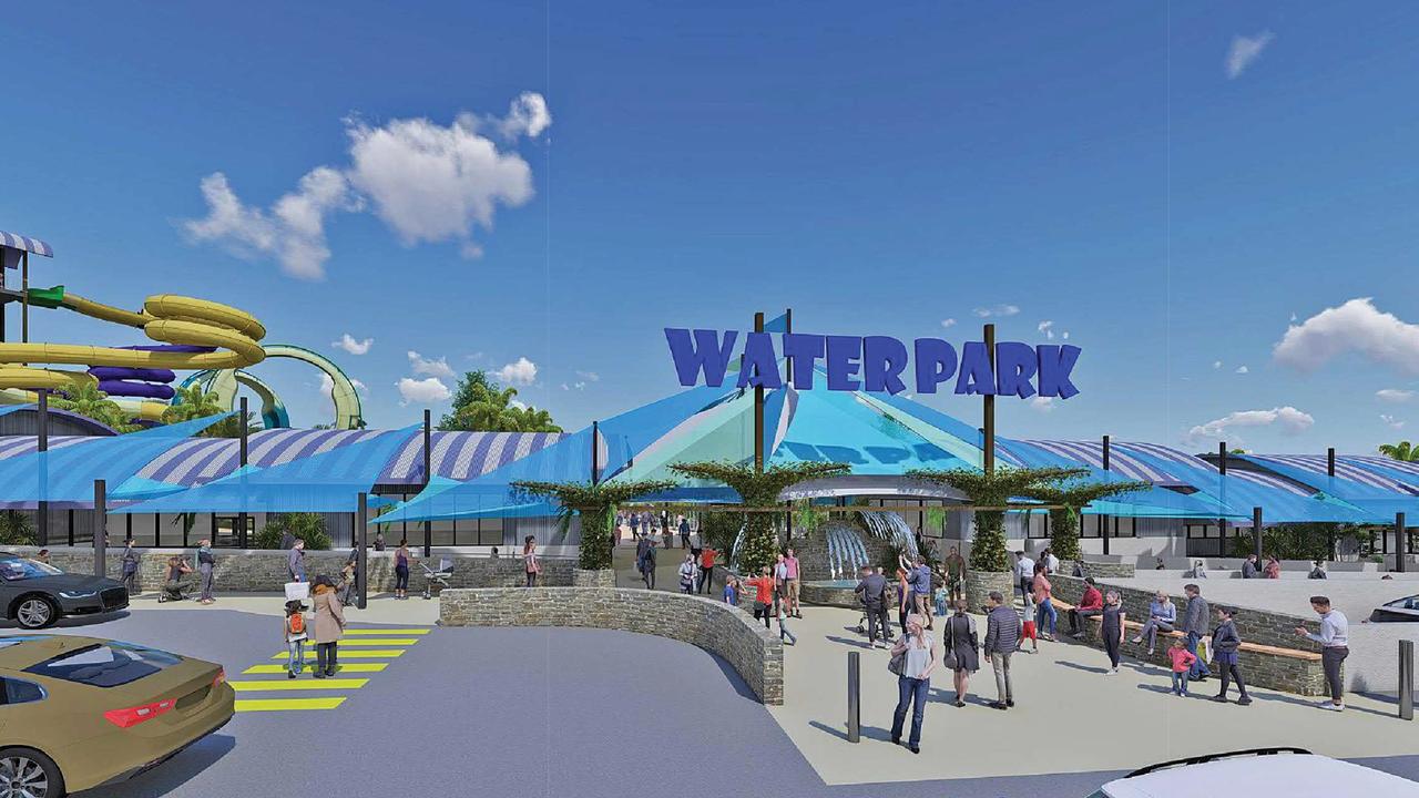 Artist's impression of a proposed $60m water park north of Aussie World. Photo: Aussie World