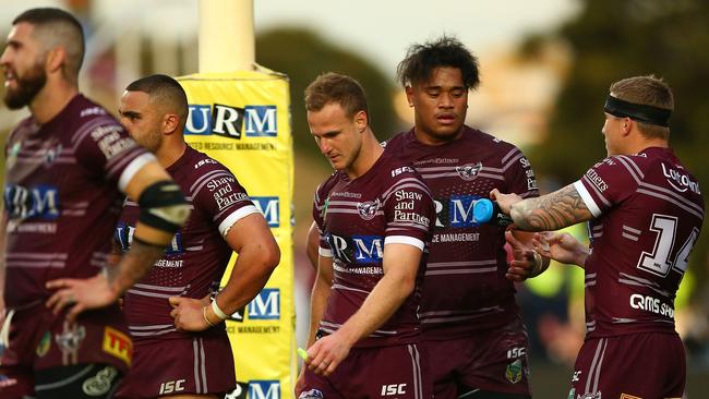 Only 6000 fans turned out to watch the Sea Eagles tackle the Panthers. Picture: Getty Images