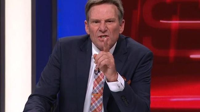 Sam Newman cut loose on The Footy Show last night.