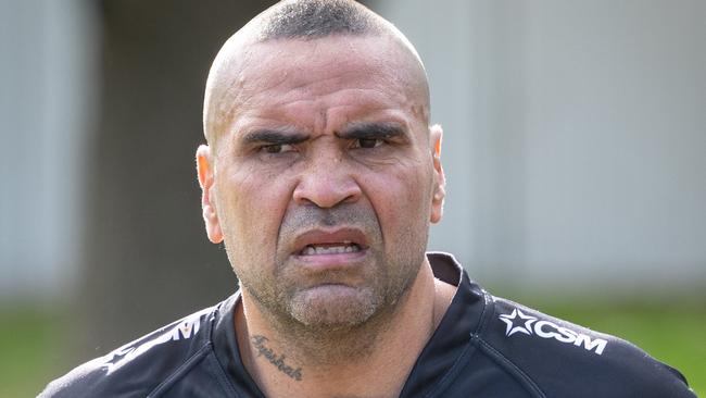 Telegraph 22 Jul 2023 Context: Anthony Mundine playing local a grade rugby league for Kogarah Cougars Pictured Anthony Mundine Photographer: Please no ID