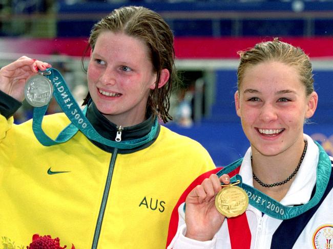 Leisel Jones was a silver medallist at just 15 in Sydney 24 years ago. Picture: Shaun Botterill /Allsport