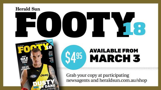 Grab your copy of Footy18.