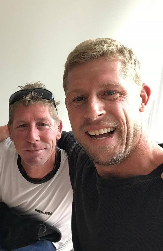 Mick Fanning with his brother, Ed. Picture: Instagram