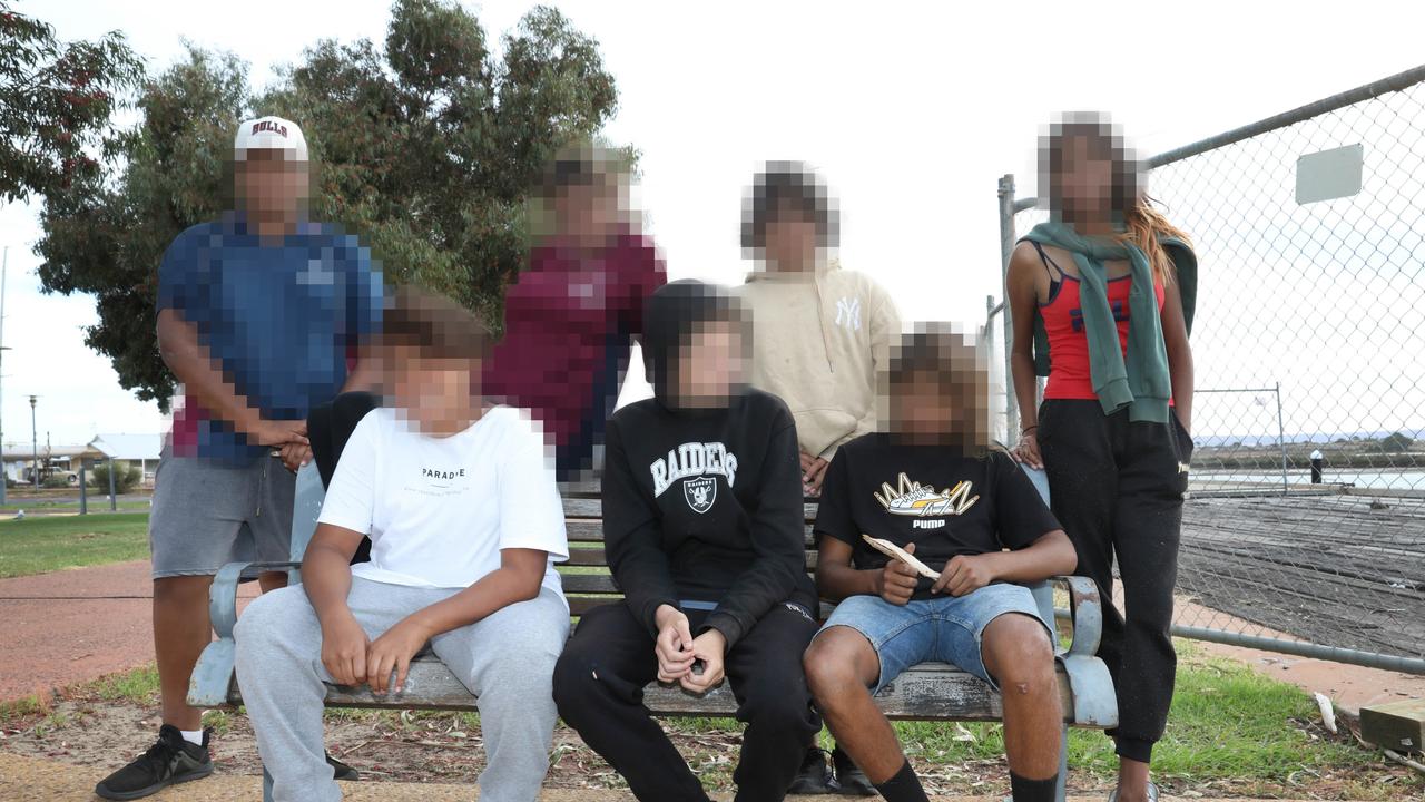 Several different groups of youths roam the streets of Port Augusta after dark. Picture: Dean Martin