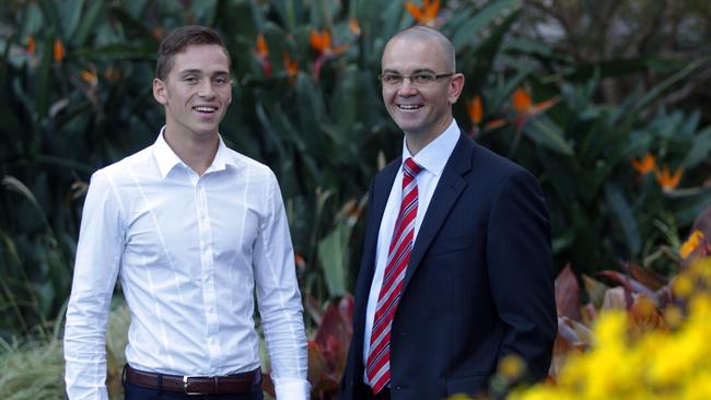 Tim O'Connor, left, and Michael McKenzie. Picture: Sam Mooy