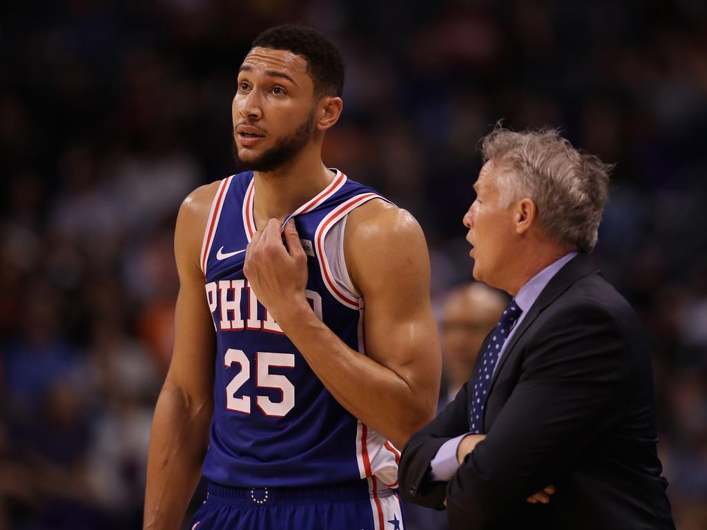 Brett Brown has come to Ben Simmons’ defence.