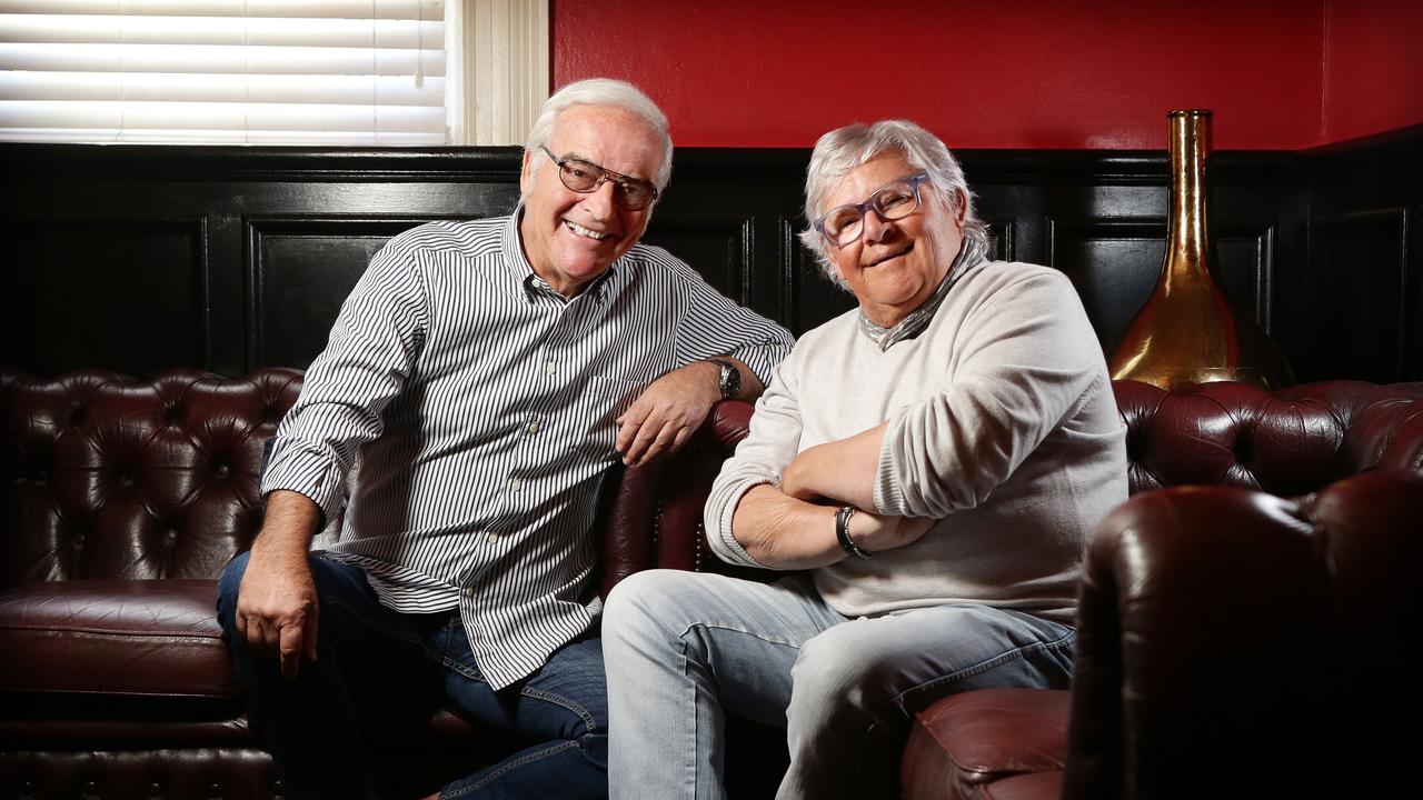 George and Harry Watt in a photo shoot for The Advertiser at the Union Hotel in the city. Photo Calum Robertson