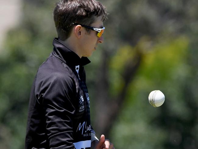 CamberwellÃs Oliver Jenkins during the Premier Cricket: Northcote v Camberwell Magpies in Northcote, Saturday, Jan. 9, 2021. Picture: Andy Brownbill