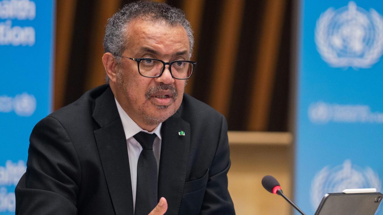 WHO Director-General Tedros Adhanom Ghebreyesus says that all hypotheses on the origins of the Covid-19 pandemic remained on the table following the WHO's investigation in China. Picture: Christopher Black / World Health Organisation / AFP