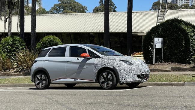 BYD Dolphin spied in Sydney. Photo: David McCowen.